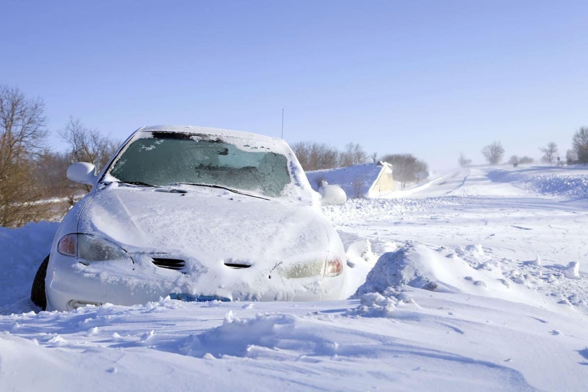 how to get car out of snow