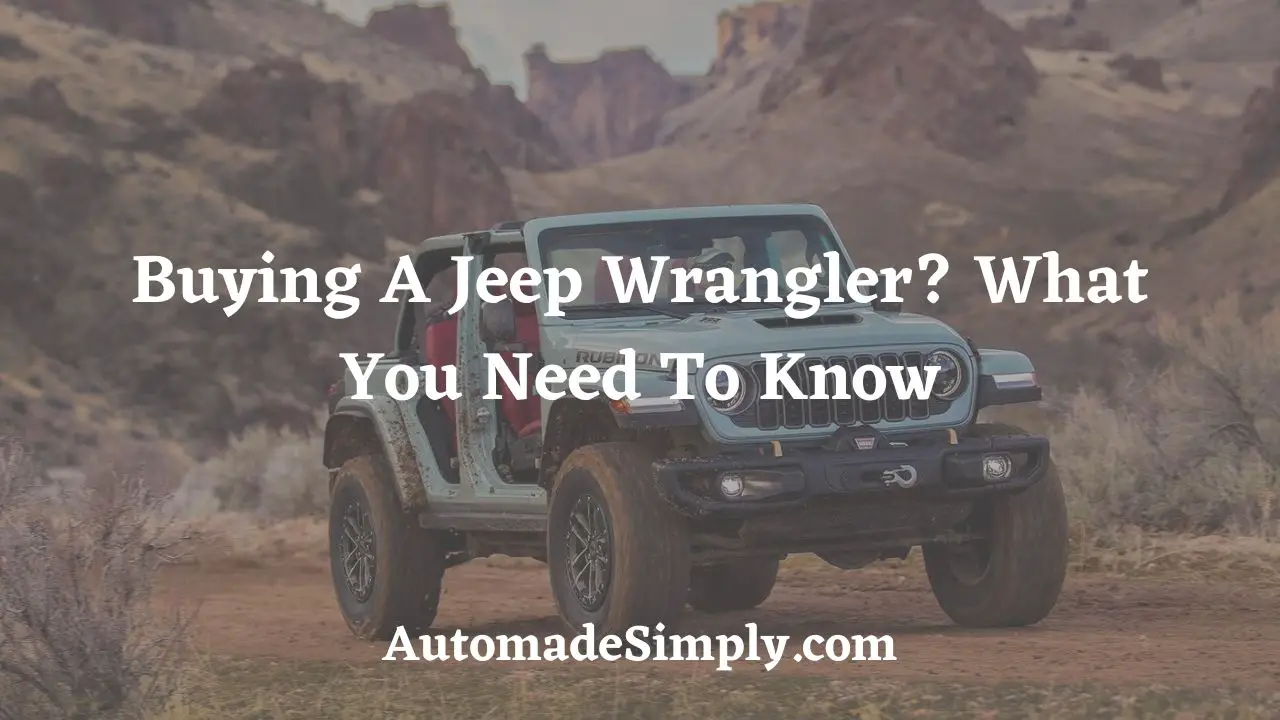 buying a jeep wrangler