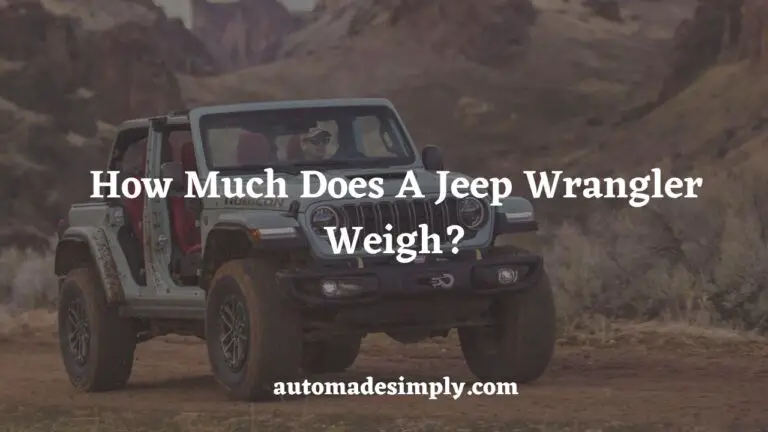 How Much Does A Jeep Wrangler Weigh? Guide By Model Year & Trim