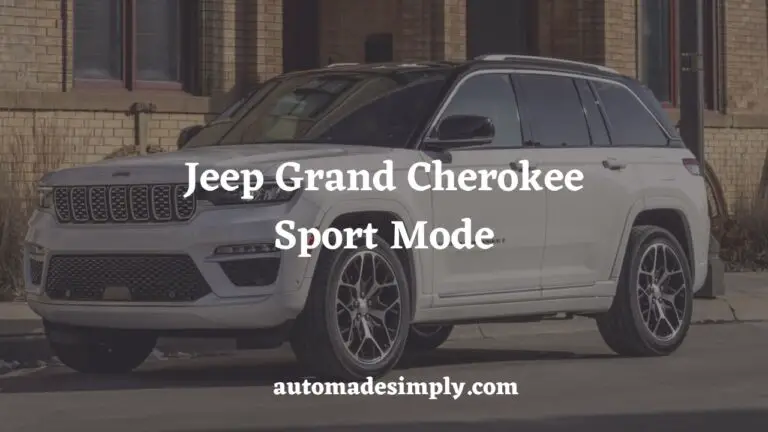 Master Jeep Grand Cherokee Sport Mode: The Complete How-To Guide