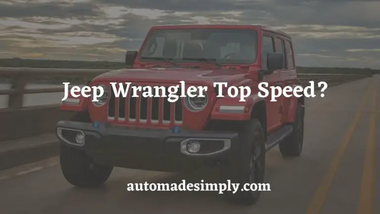 Jeep Wrangler Top Speed: A Closer Look at Its Maximum Velocity