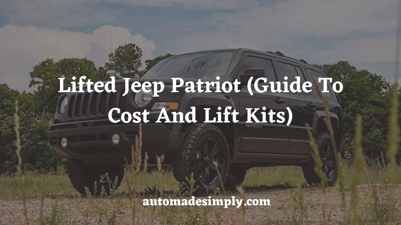 lifted jeep patriot guide to cost and lift kits