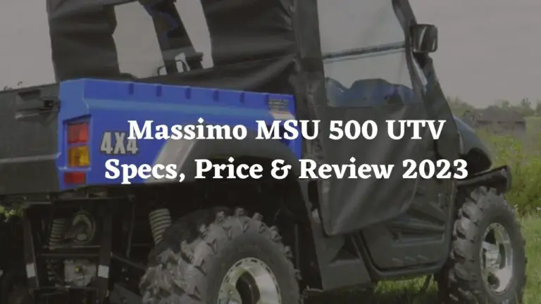 Massimo MSU 500 UTV Specs, Price & Review 2024