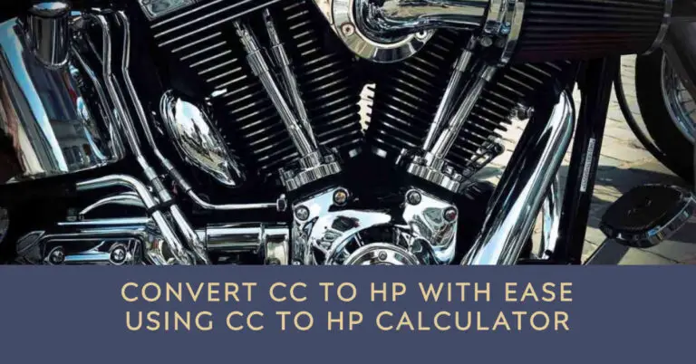 Convert CC to HP with Ease Using CC to HP Calculator