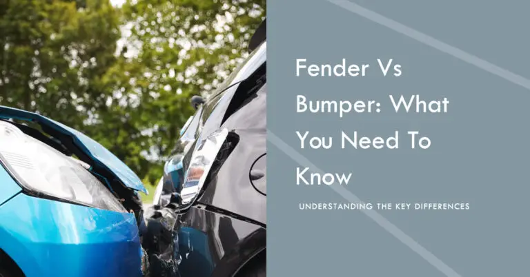 Fender vs Bumper: Understanding the Key Differences [Guide]
