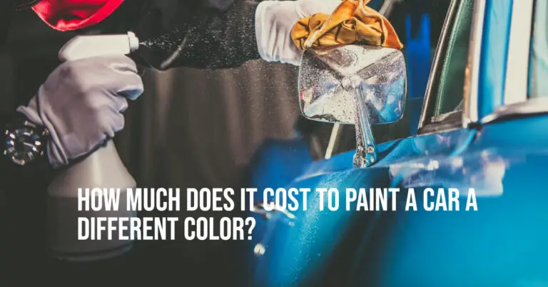 How Much Does It Cost to Paint a Car a Different Color?