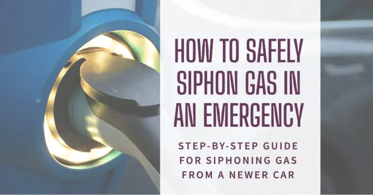 How to Safely Siphon Gas from a Newer Car in an Emergency?