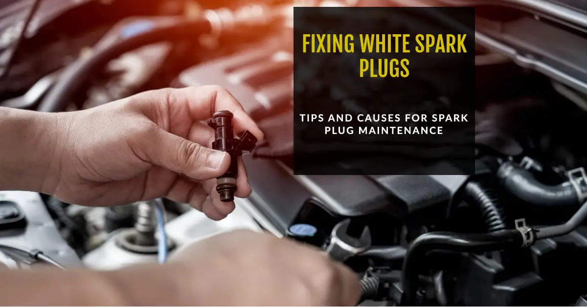 Spark Plugs Tips Are White
