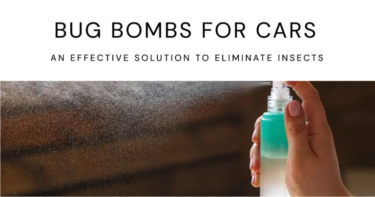 Bug Bombs for Cars: An Effective Solution to Eliminate Insects