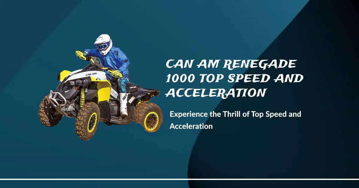 Can Am Renegade 1000 Top Speed