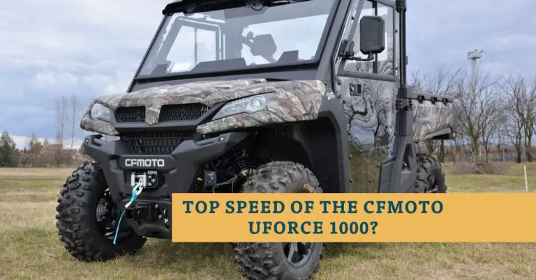Top Speed of the CFMoto UFORCE 1000