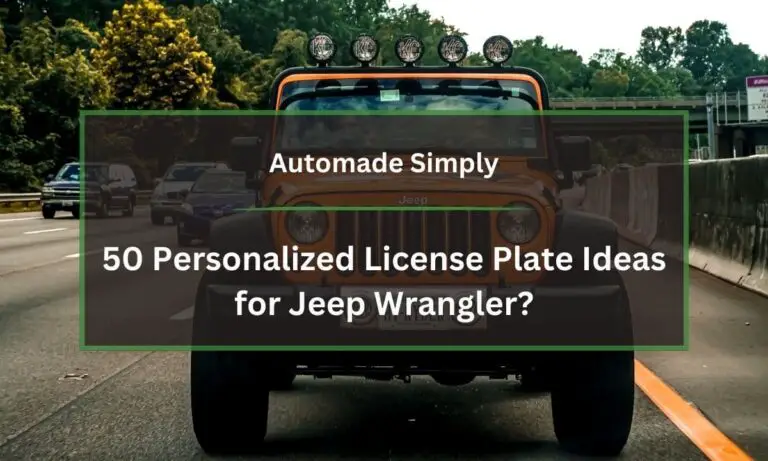 50 Personalized License Plate Ideas for Jeep Wrangler