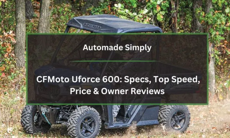 CFMoto Uforce 600: Specs, Top Speed, Price & Owner Reviews