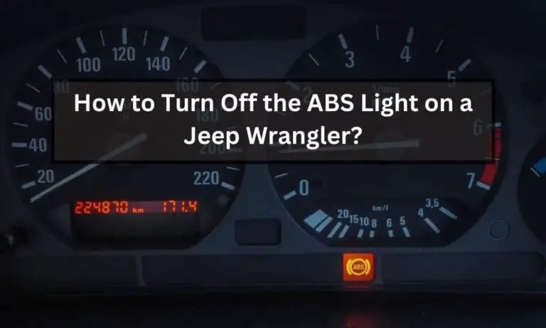 Turn Off That Pesky ABS Warning Light on Your Jeep Wrangler for Good