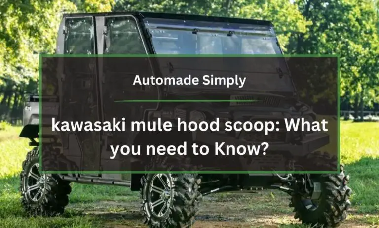 kawasaki mule hood scoop: What you need to Know
