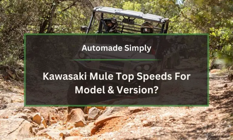 Kawasaki Mule Top Speeds For Model & Version