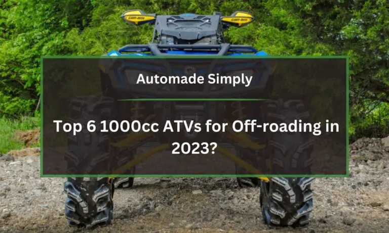 Top 6 1000cc ATVs for Off-roading in 2024