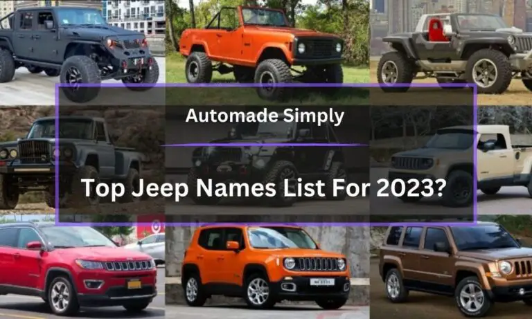 Top Jeep Names List For 2024